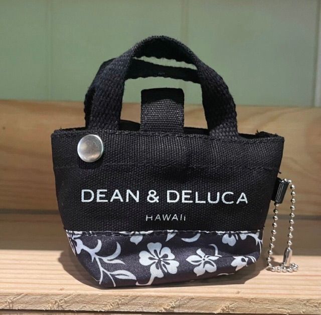【新品未使用】DEAN & DELUCA エコバッグ ハイビスカス柄 DEAN & DELUCA ハワイ限定 ハイビスカス エコバッグ チャーム
