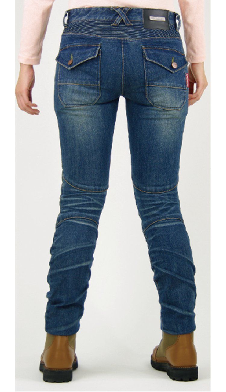 インディゴブルー WM スーパーフィットKVデニムジーンズ PK-718 春夏秋向け パンツ プロテクター バイク用 CE規格 コミネ KOMINE ストレッチ素材