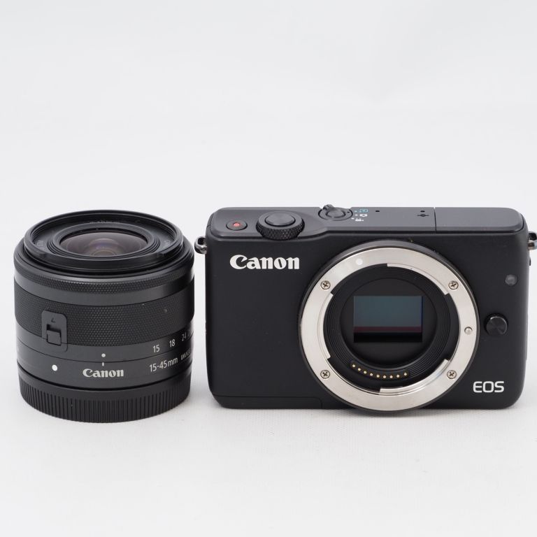 Canon キヤノン ミラーレス一眼カメラ EOS M10 レンズキット(ブラック ...