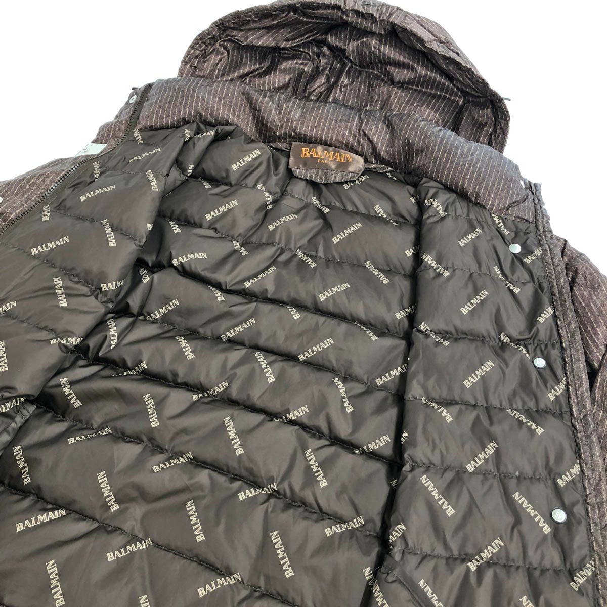 BALMAIN PARIS バルマン ダウンジャケット ブラウン レディース 