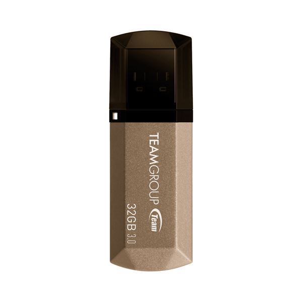 （まとめ）TEAM USB3.0キャップ式USB 32GB TC155332GD01