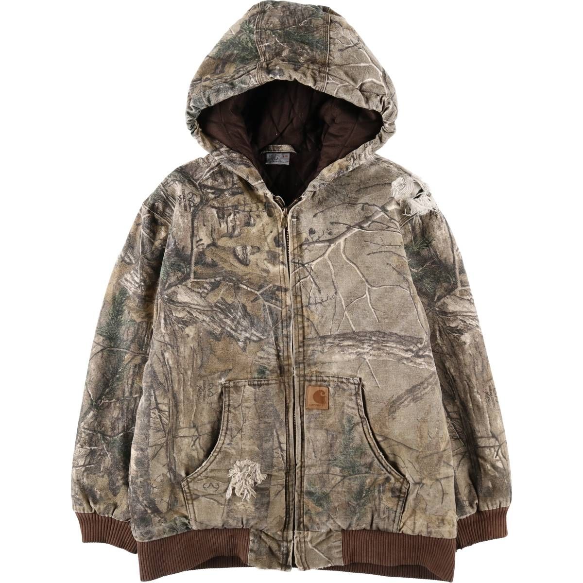 古着 カーハート Carhartt アクティブジャケット リアルツリーカモ 