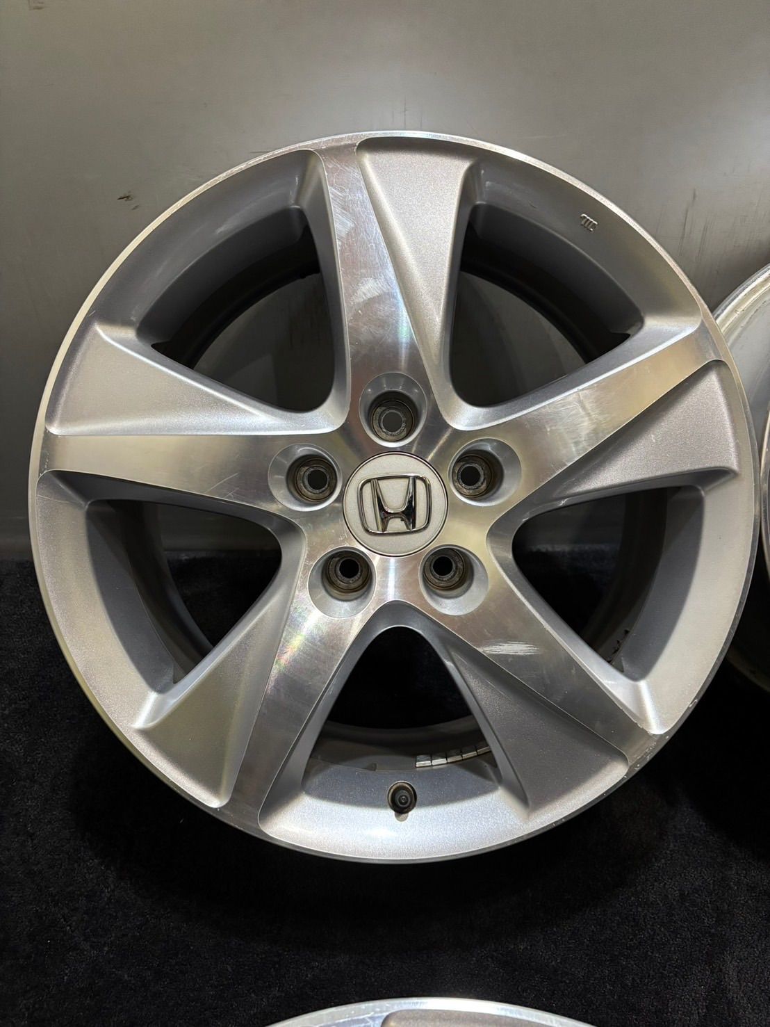 ホンダ アコード 純正 17インチ 7.5J 55 114.3 5H アルミホイール 4本 ヴェゼル ステップワゴン オデッセイ 1-K364