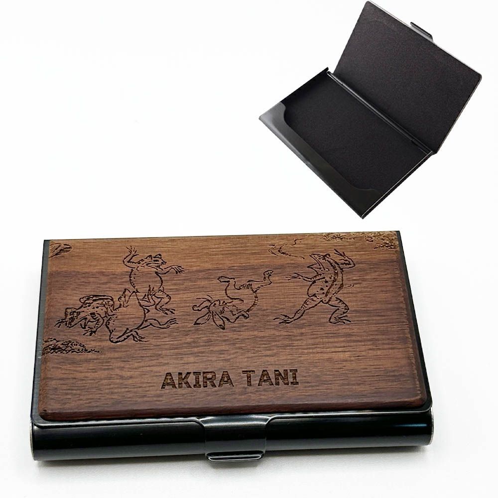 名刺入れ 名入れ 鳥獣戯画 大容量 35枚 40枚 ビジネス