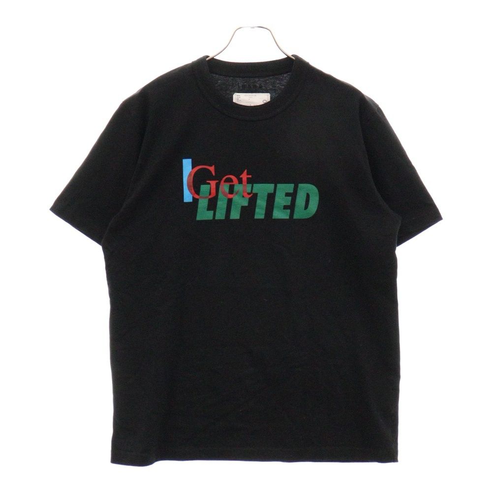 Sacai (サカイ) 22SS Get LIFTED T-Shirt 22-0360S プリント半袖Tシャツ ブラック
