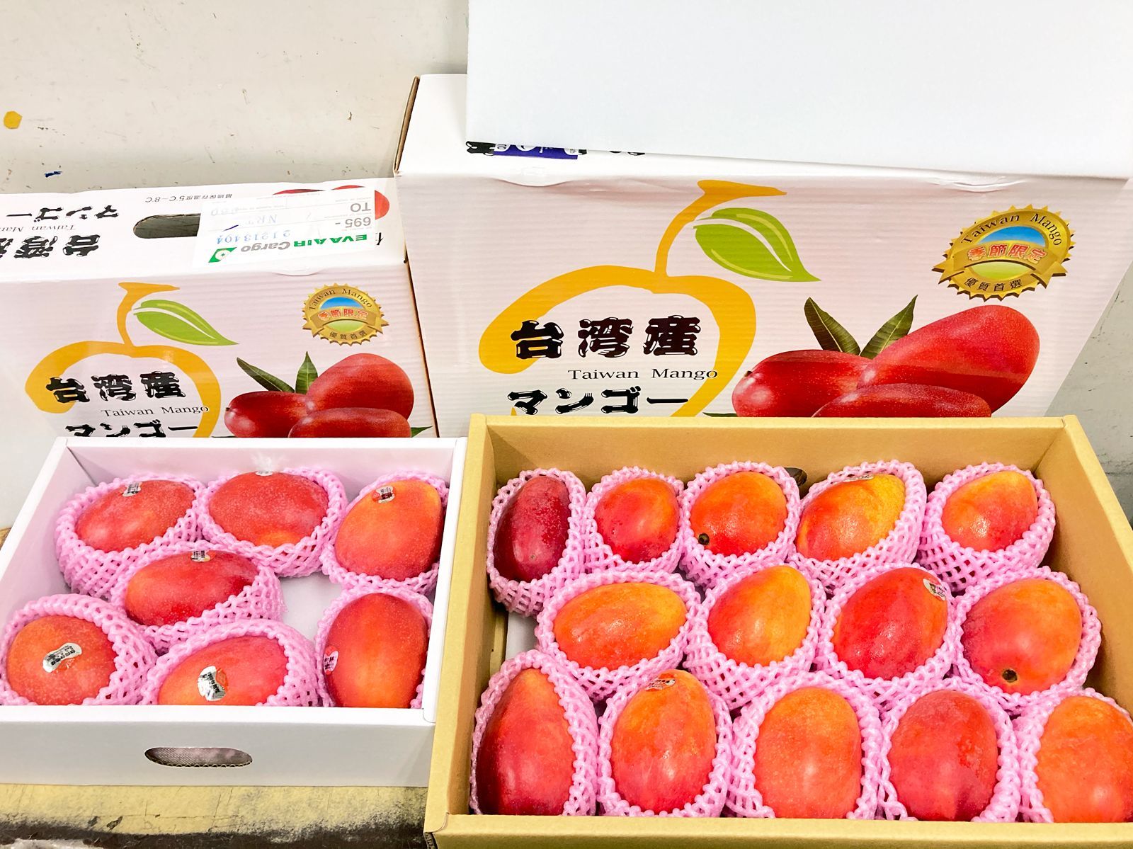 台湾産完熟マンゴー 約5kg ＜14玉＞ 中玉 化粧箱入り｜空輸最上級 