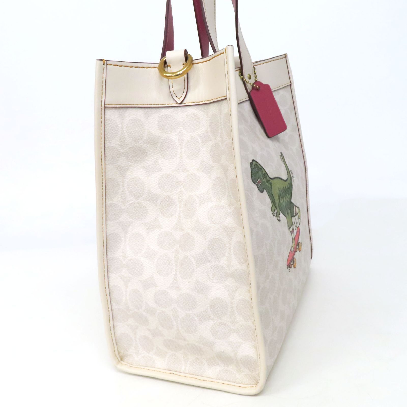 COACH コーチ シグネチャー柄 ハンドバッグ＆ ポーチ セット 美品 COACH コーチ ハンドバッグ 2way ショルダーバッグ シグネチャー