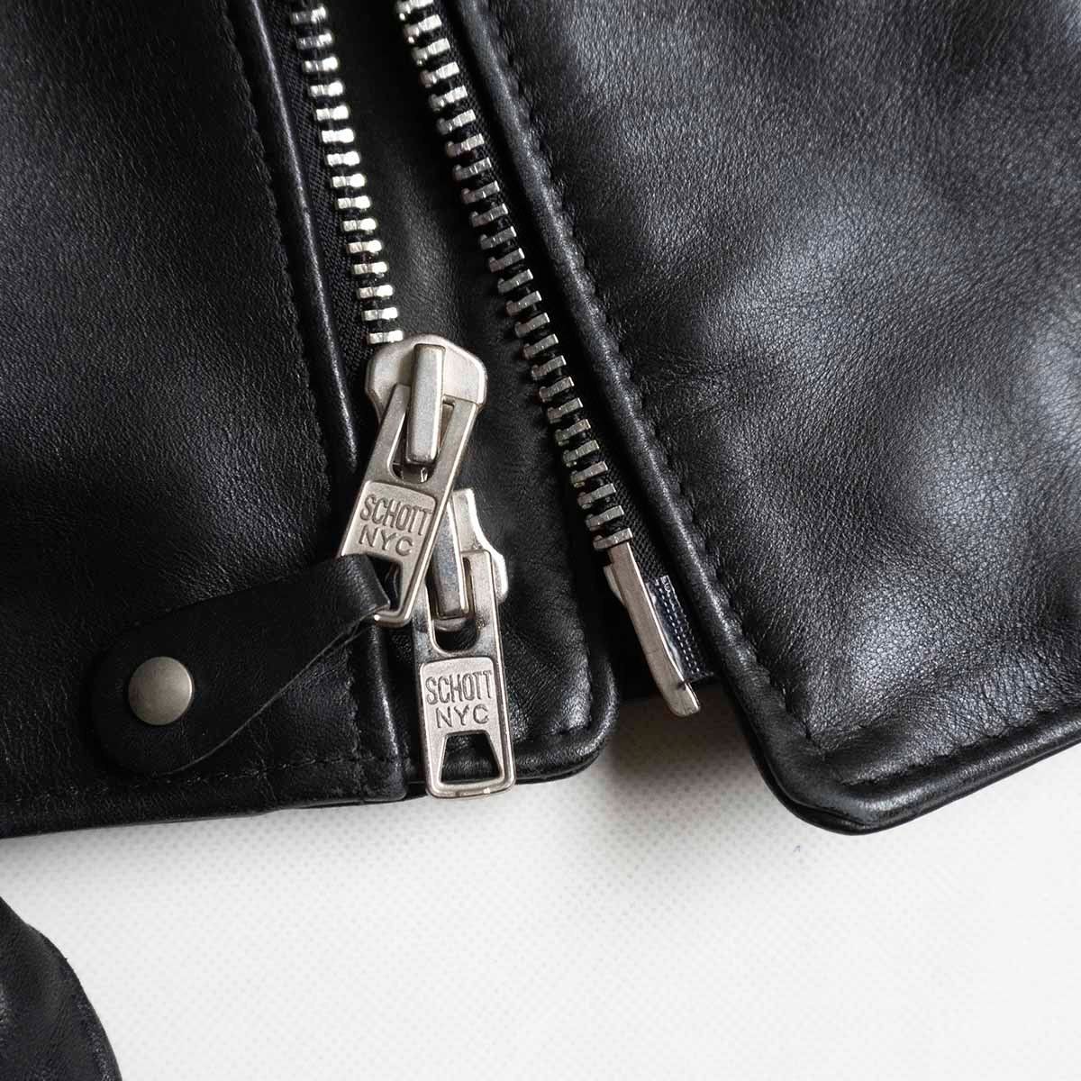 希少】SCHOTT×mastermind【113MM/ダブルライダース ジャケット