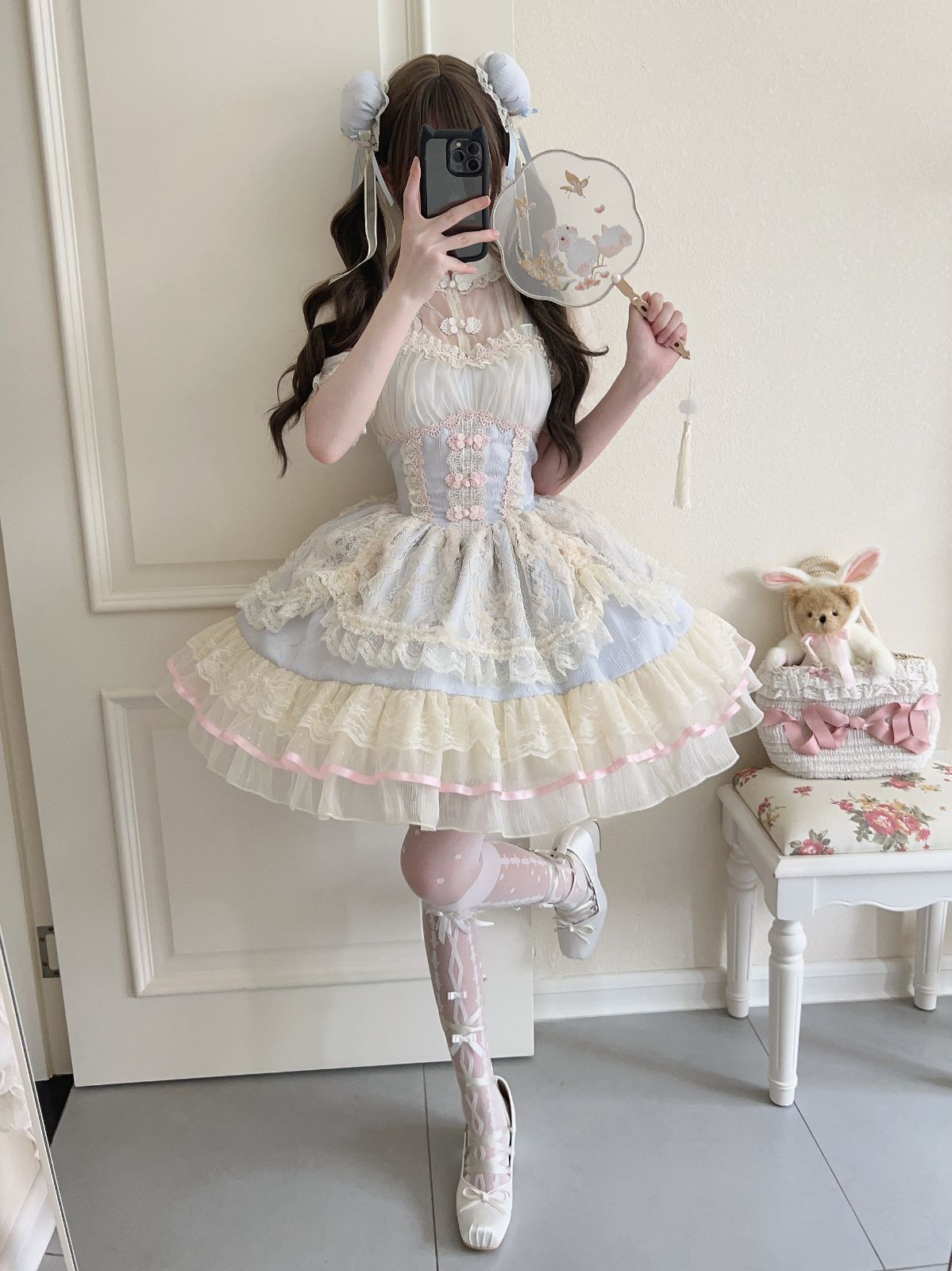 Lolita吊りJSK連衣裙 夏用
