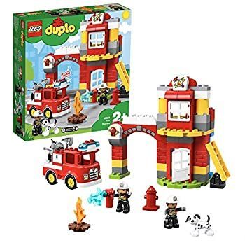 【中古】(未使用･未開封品)レゴ(LEGO) デュプロ 光る! 鳴る! 消防車と消防署 10903 知育玩具 ブロック おもちゃ 男の子