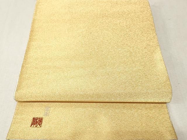 平和屋着物●国際的伝統工芸作家　十二代・藤林徳扇　苑寿　両面　全通柄袋帯　ワンポイント　扇面文　銀糸　正絹　逸品　CAAV5263yk 平和屋着物○国際的伝統工芸作家 十二代・藤林徳扇 苑寿 両面 全通柄