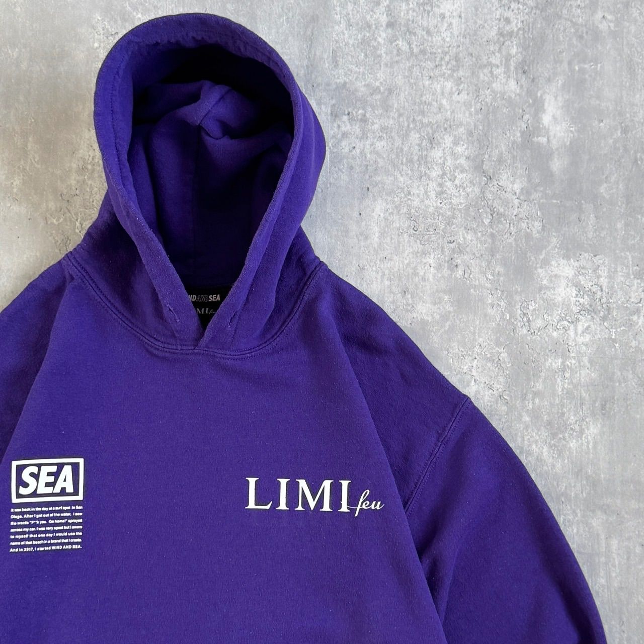 WIND AND SEA × LIMI feu ウィンダシー リミフゥ 20SS プルオーバーフーディー パープル LN-T56-037