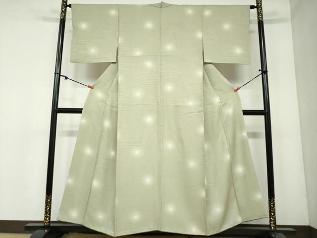 平和屋着物●上質な小紋 霞文 蛍暈し 正絹 DAAY5433ud