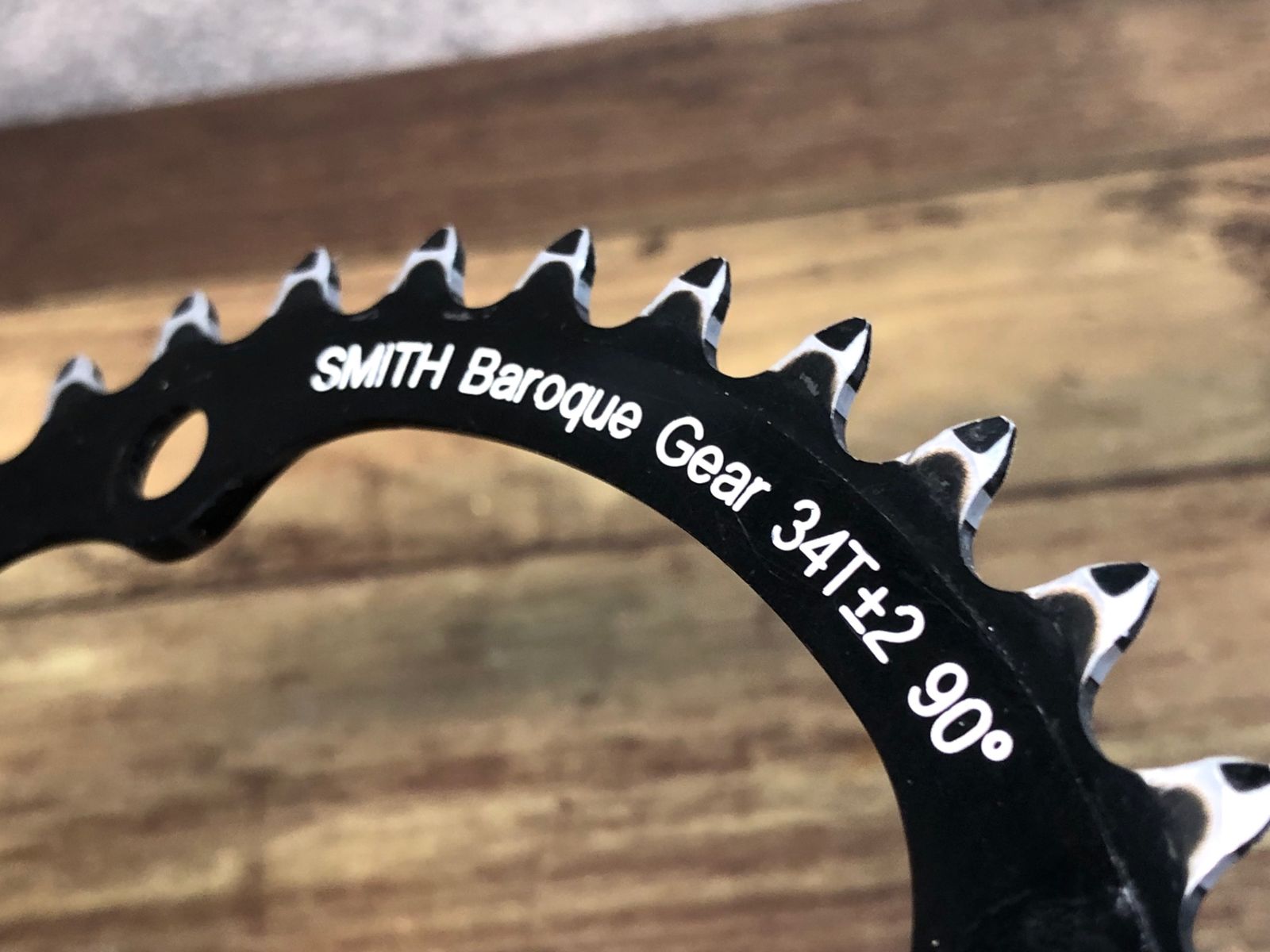SMITH チェーンリング Baroque-Gear(バロックギア)34T90℃ 楕円ギアを追求した形状「非円形ギア スミス バロックギア」