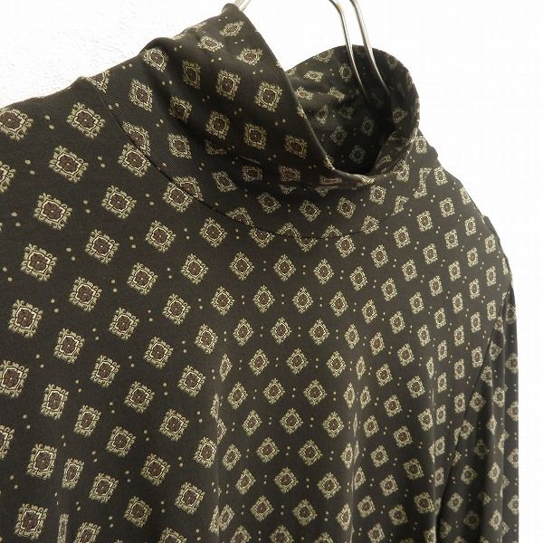 【Leilian】総柄 フーディー ロングジャケット Lサイズ グレンチェック コート チェスターコート レディース ロング