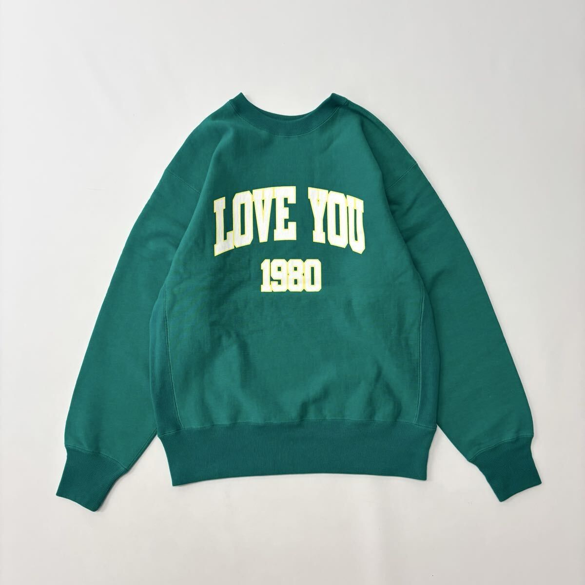 19SO LOVE YOU 1980 SWEAT リバースウィーブ スウェット グリーン 系 
