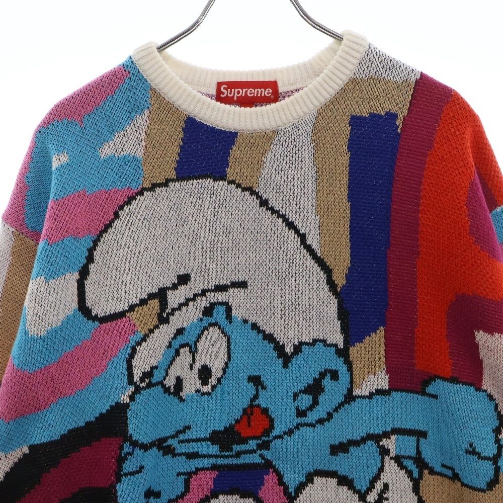 SUPREME 20AW Smurfs Sweater プルオーバーニット SUPREME 20AW Smurfs Sweater プルオーバーニット 20aw Supreme