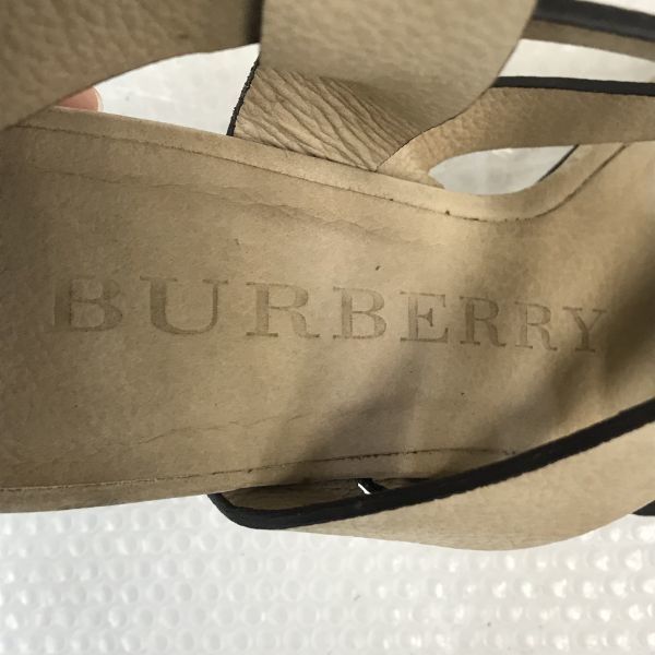 バーバリー/Burberry☆ハイヒールサンダル/アンクルストラップ