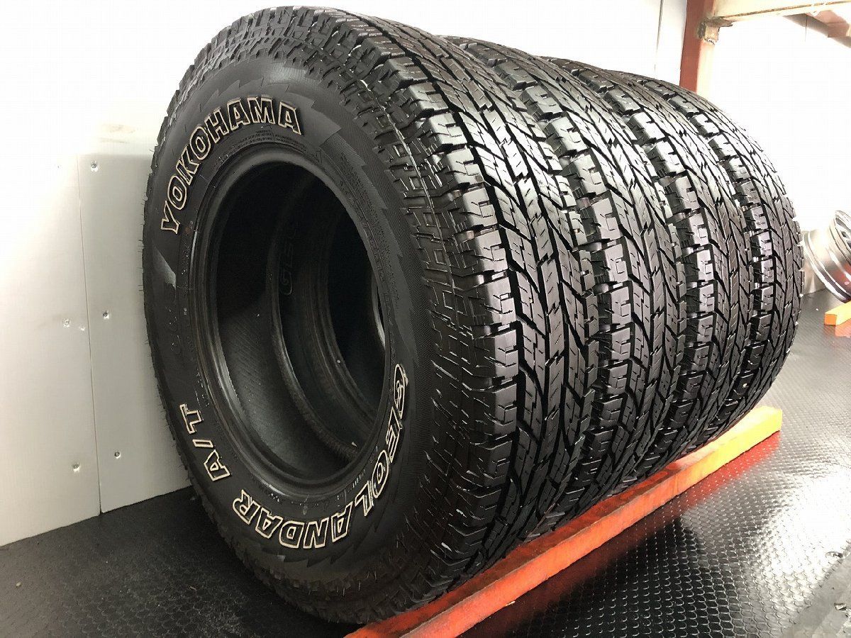 YOKOHAMA GEOLANDAR A T G015 LT215 85R16 115 112R 10PR 16インチ 4本 バリ溝 ランクルナロー ジムニー等 ホワイトレター STE003