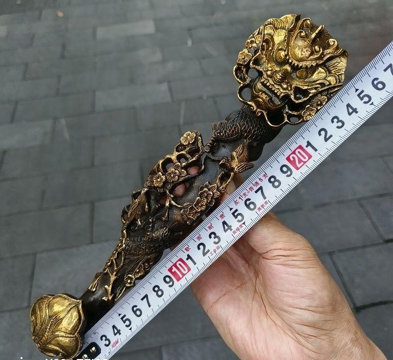 銅 細工 龍如意 開運 風水 招財 置物 工芸品 - メルカリ