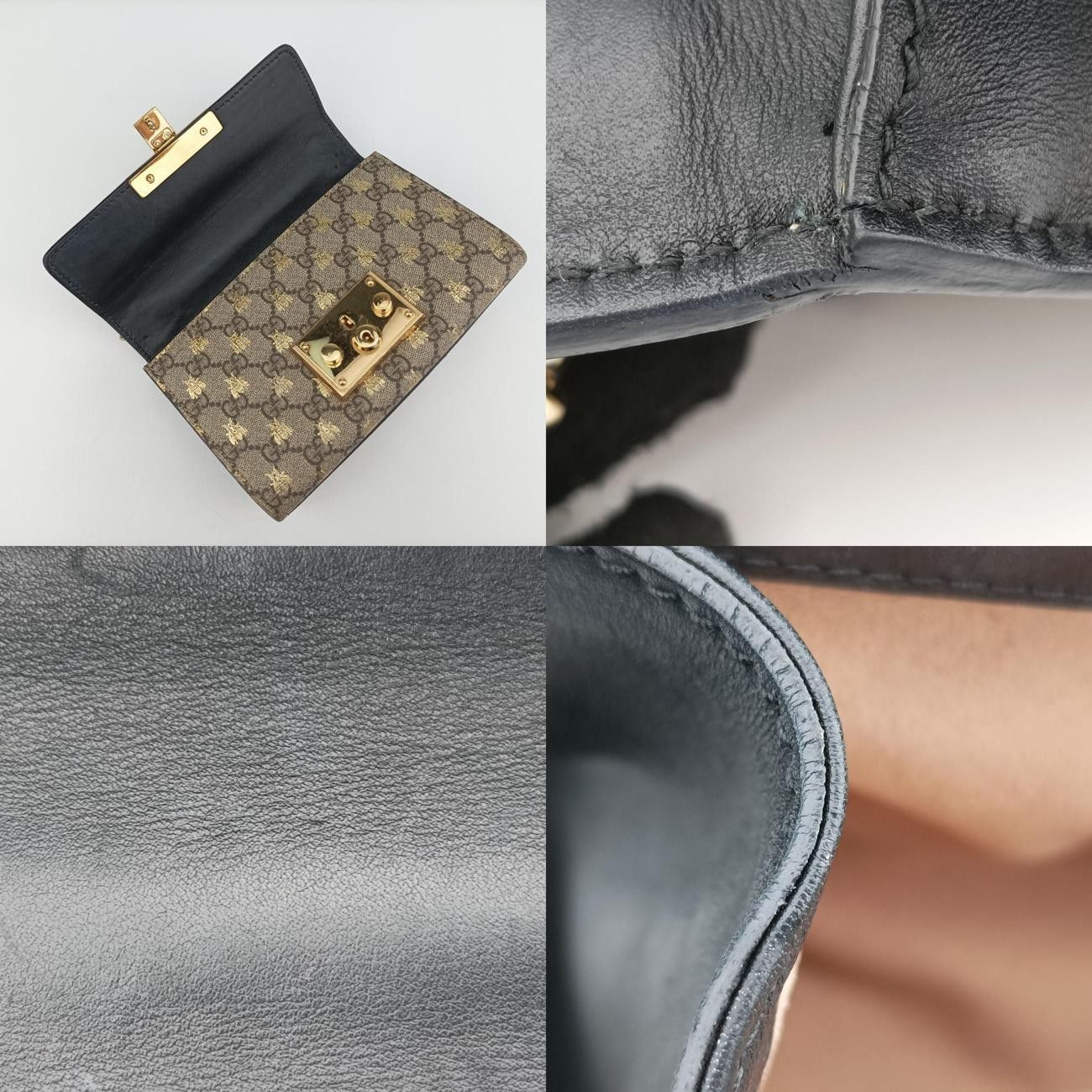 グッチGucciパドロックブラウンPVCコーティングキャンバス409487H033575788