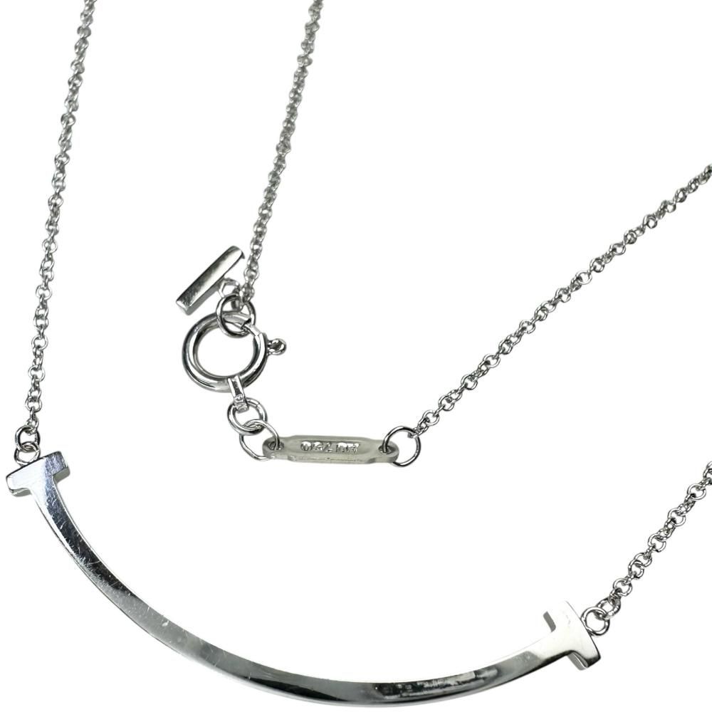 TIFFANY&Co./ティファニー】ネックレス Tスマイル スモール K18WG