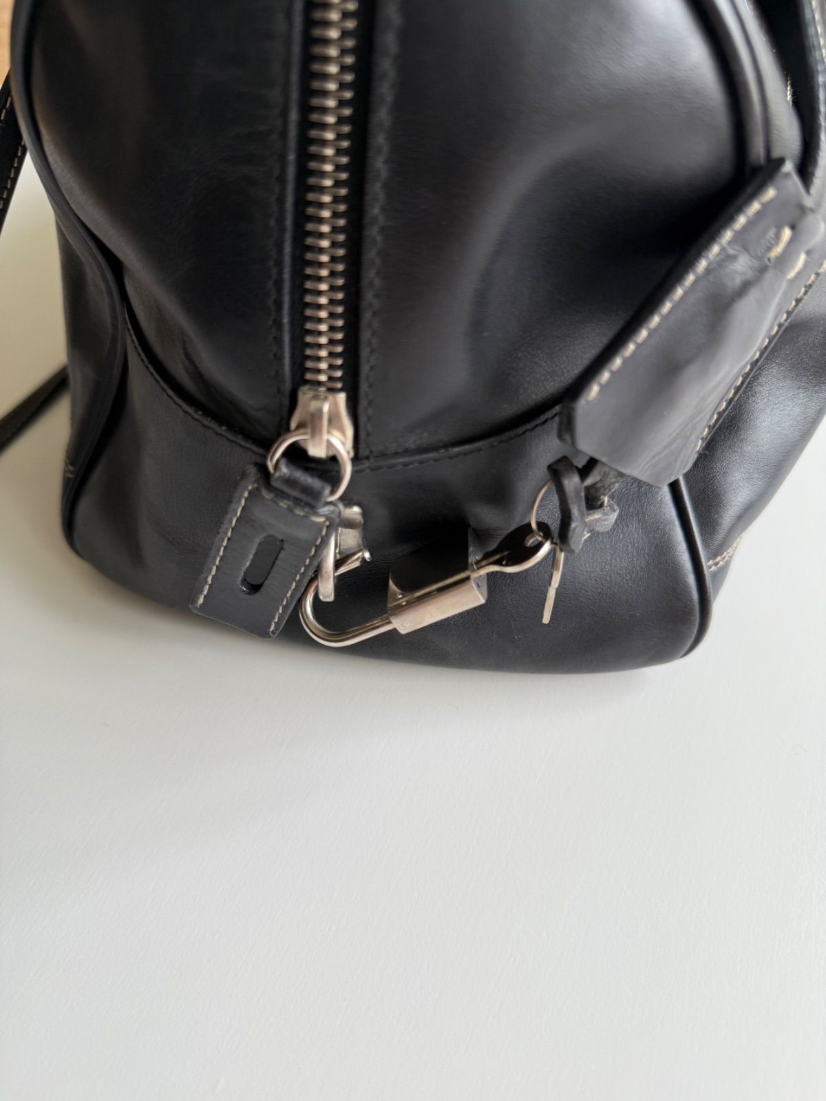 FW2000 PRADA 2WAY LEATHER BOSTON BAG プラダ 2000年 アーカイブ