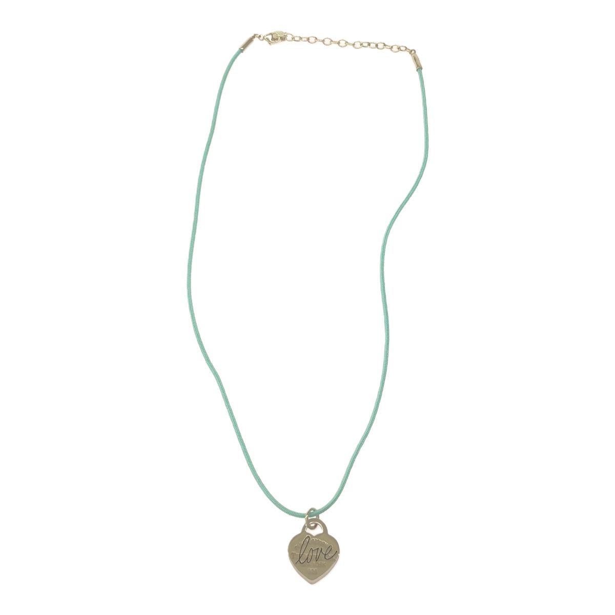 売れ筋ランキングも TIFFANY&Co. ティファニー ネックレス ハート シルクコード LOVE その他