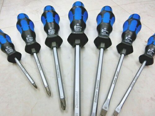 Weraダイヤモンド ドライバー7本セットプラス4本 マイナス3本50SPH 33DC 7S