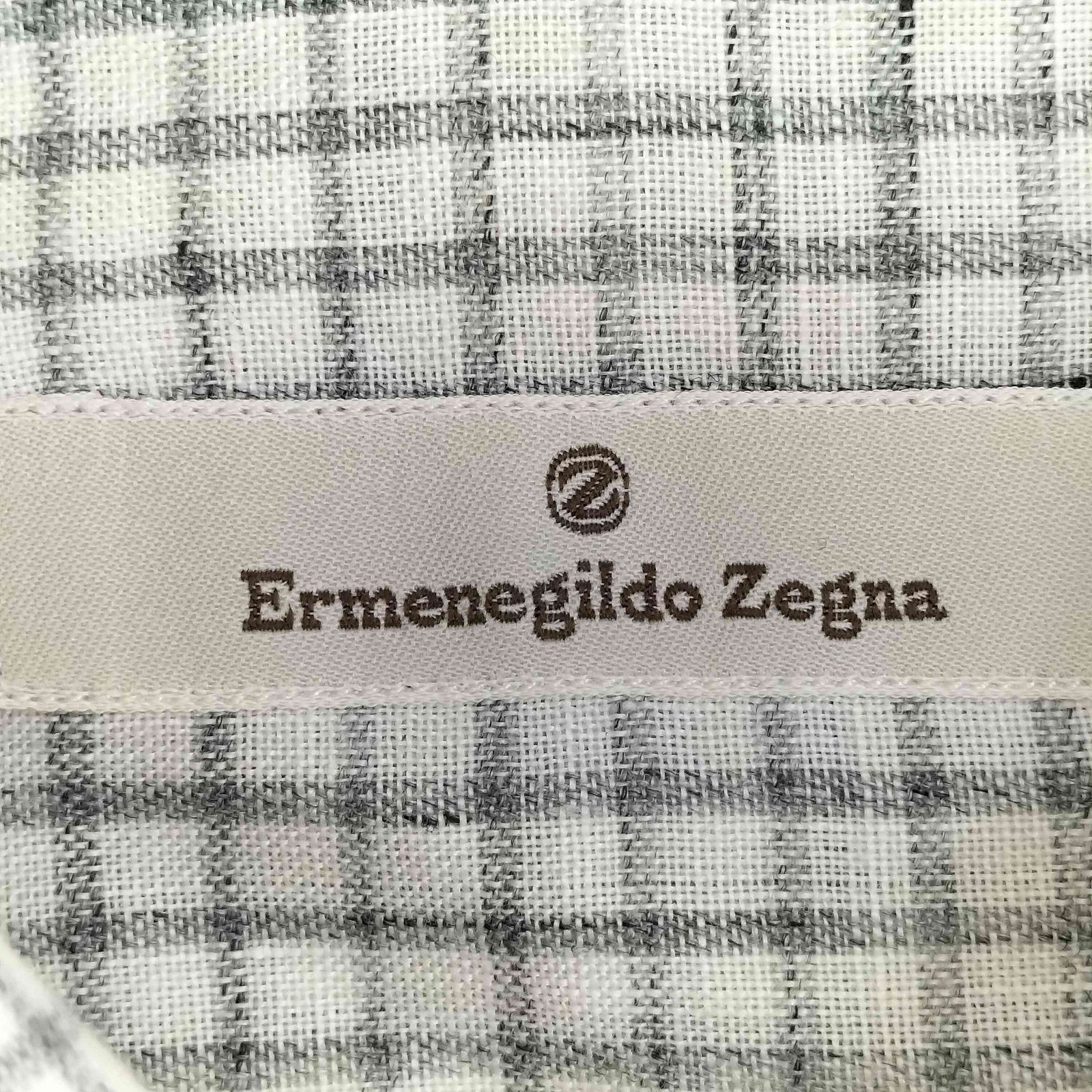 Ermenegildo Zegna レギュラーカラー シャツ トップス グレー Ermenegildo Zegna ⁄ レギュラーカラーシャツ Ermenegildo Zegna｜LONG