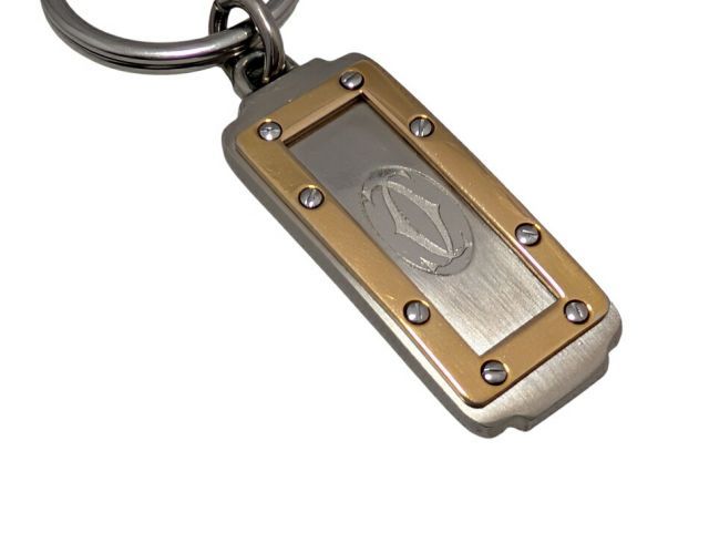 カルティエ キーリング コンビ サントス キーホルダー T1220328