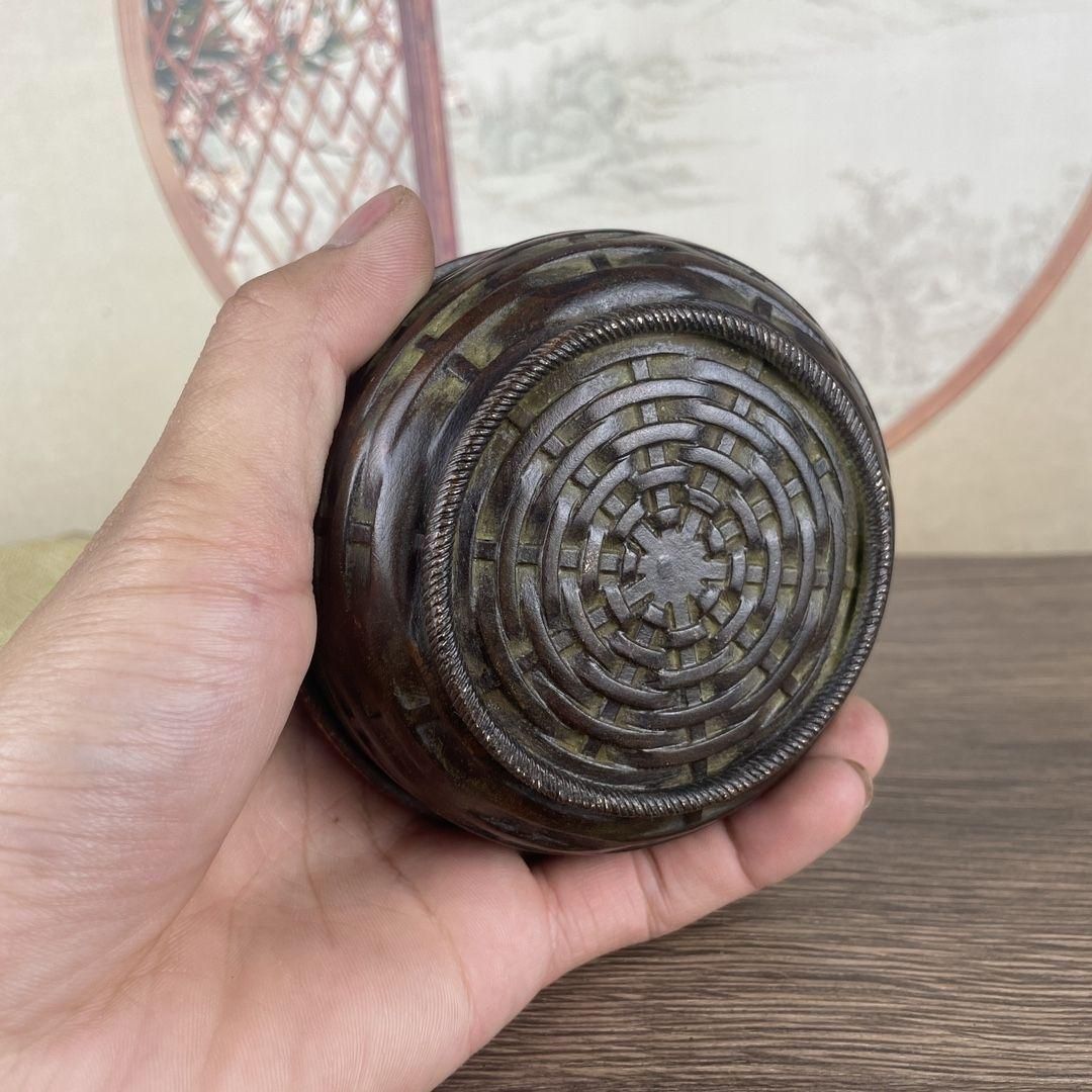バイヤー厳選用品 カニ編炉 カニ造形香炉 銅細工 香道具 美術品 工芸品 装飾品 工芸品