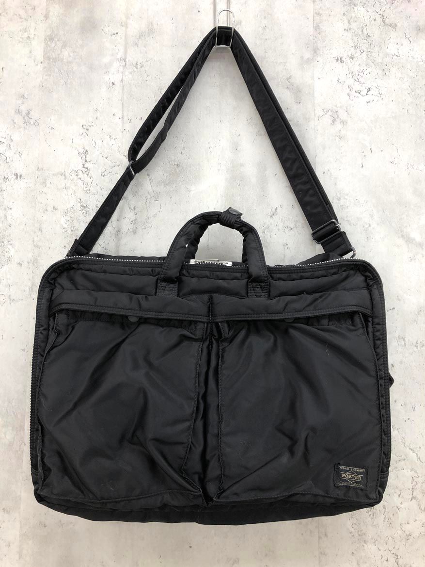PORTER ポーター タンカー 3way ブリーフケース ビジネス バッグ 黒 ◎メンズ