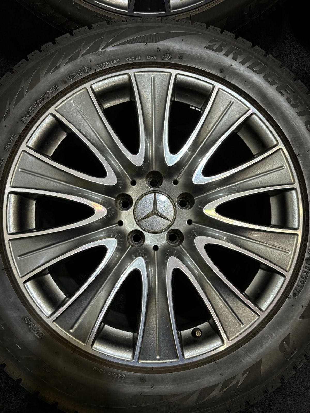 ☆245/50R18 BRIDGESTONE/VRX2 17年製 ベンツ W222 Sクラス 純正 18 