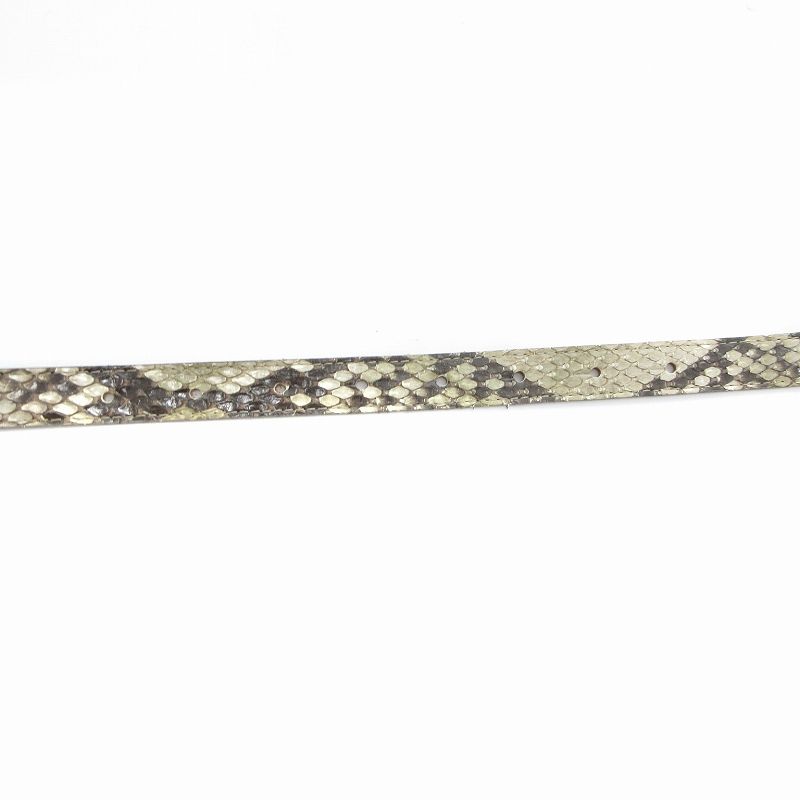 メゾンボワネ MAISON BOINET レザーベルト パイソン型押し 85/34