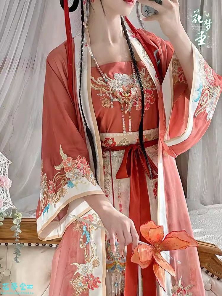 25年 漢服 コスプレ ワンピース 唐装 仙女服 中華風 撮影会 舞台 イベント 花夢堂-242