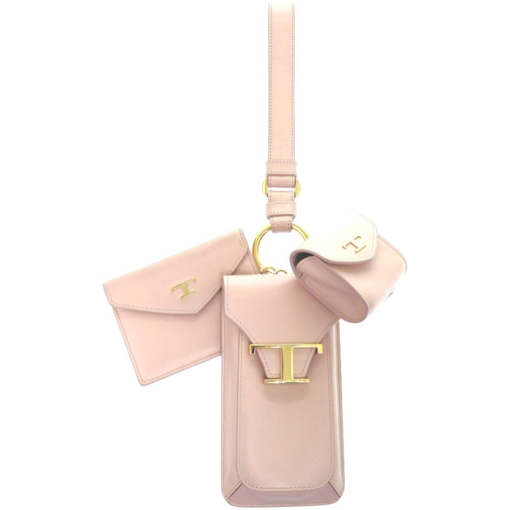 フェンディ FENDI カードケース レザー ピンクベージュ 送料無料