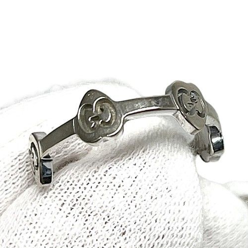 GUCCI グッチ アイコン ハート ステーション リング 750WG ＃12  