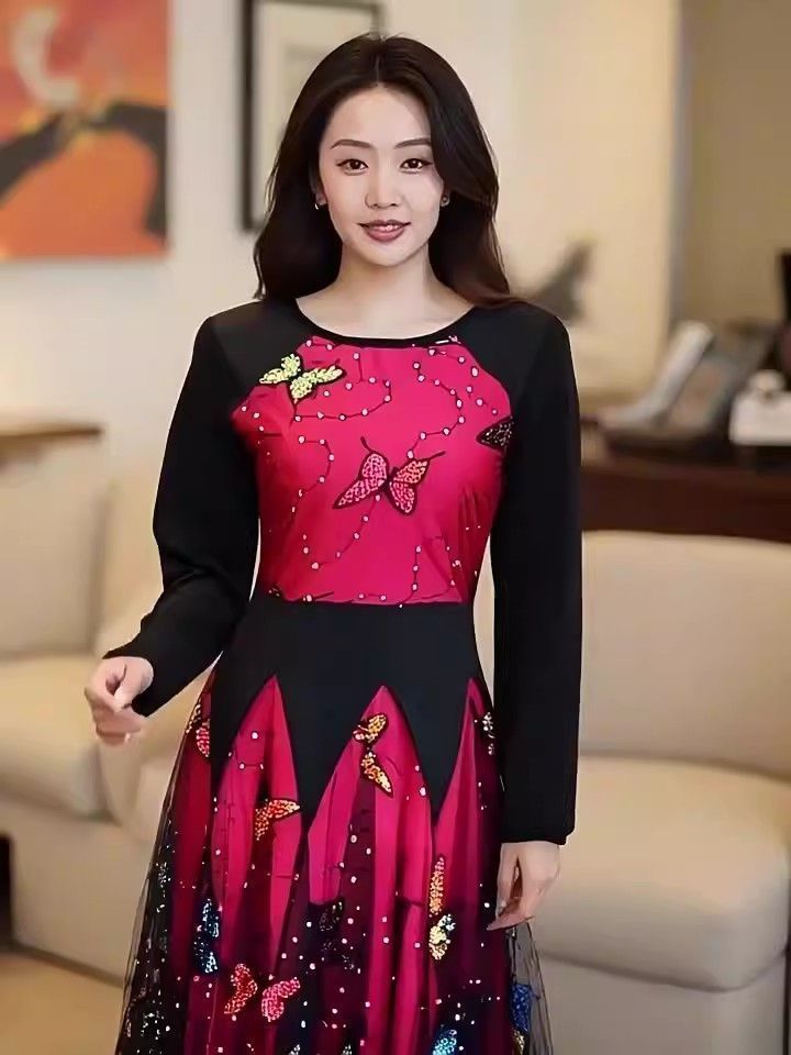 チャコット　ダンス衣装　ロングドレス レッド レース キャミソール チャコット ダンス衣装 ロングドレス レッド レース キャミソール ドレス