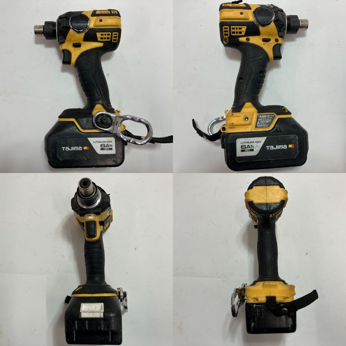 深みのある TAJIMA タジマ インパクトドライバ PT-F300A バッテリー 充電器 ケース付