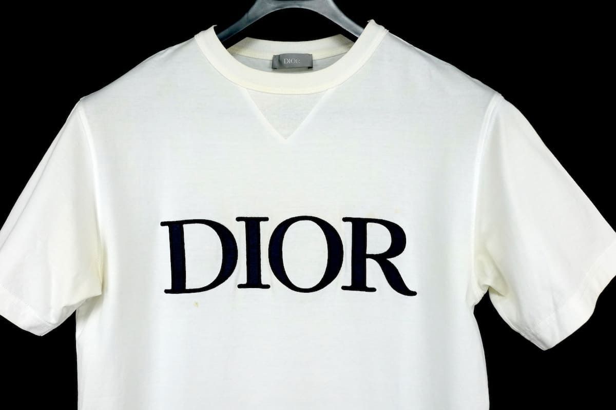 21SS DIOR Embroidered Logo Tee 183J685A0677 ロゴワッペン エン