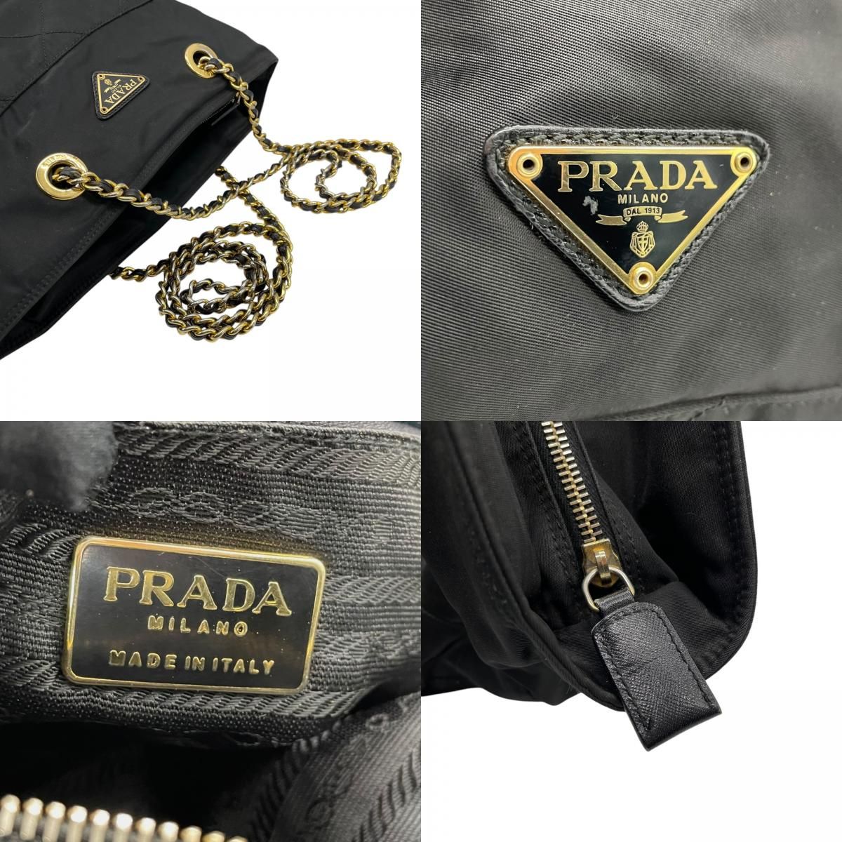 PRADA プラダ チェーンショルダーバッグ トートバッグ ナイロン