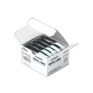 （まとめ） カシオ(CASIO) NAME LAND（ネームランド） スタンダードテープ 9mm 透明（黒文字） 5個入×20パック