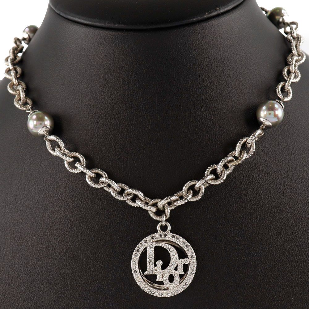 Dior ネックレス シルバーxホワイト 金属素材xフェイクパール レディース 楽天市場】クリスチャンディオール Christian Dior ネックレス