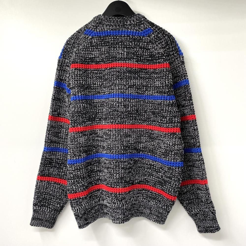 中古】Supreme 24AW Waffle Small Box Sweater Stripe Melange サイズS  