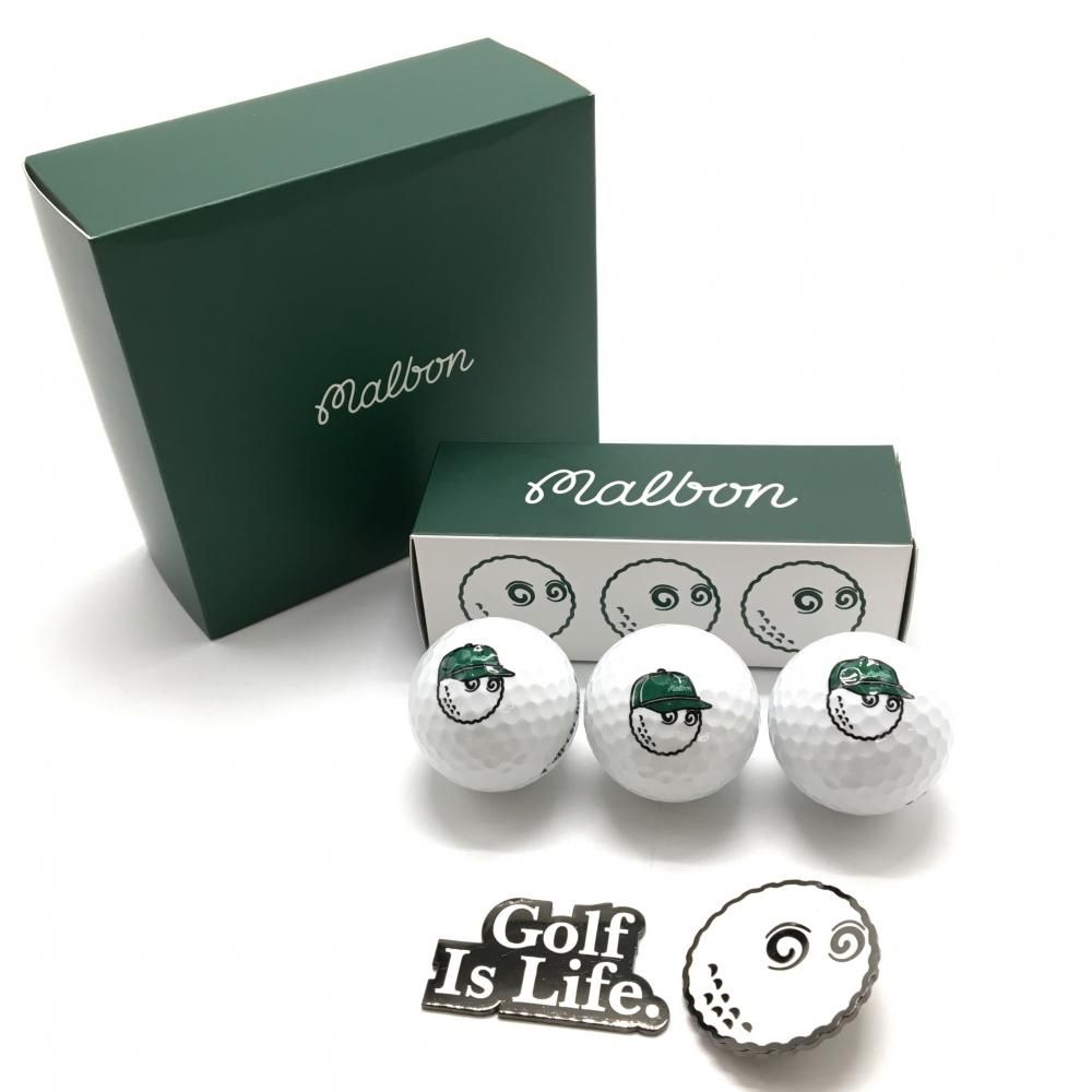 Malbon ボール＆マーカーセット 3セットMALBON GOLF マーカーボール