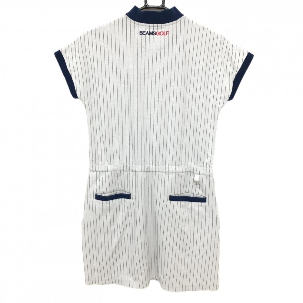 【美品】BEAMS GOLF♡レディース 半袖ワンピース サイズL ビームスゴルフ BE 【速乾ストレッチ】プリーツ切替クレリック