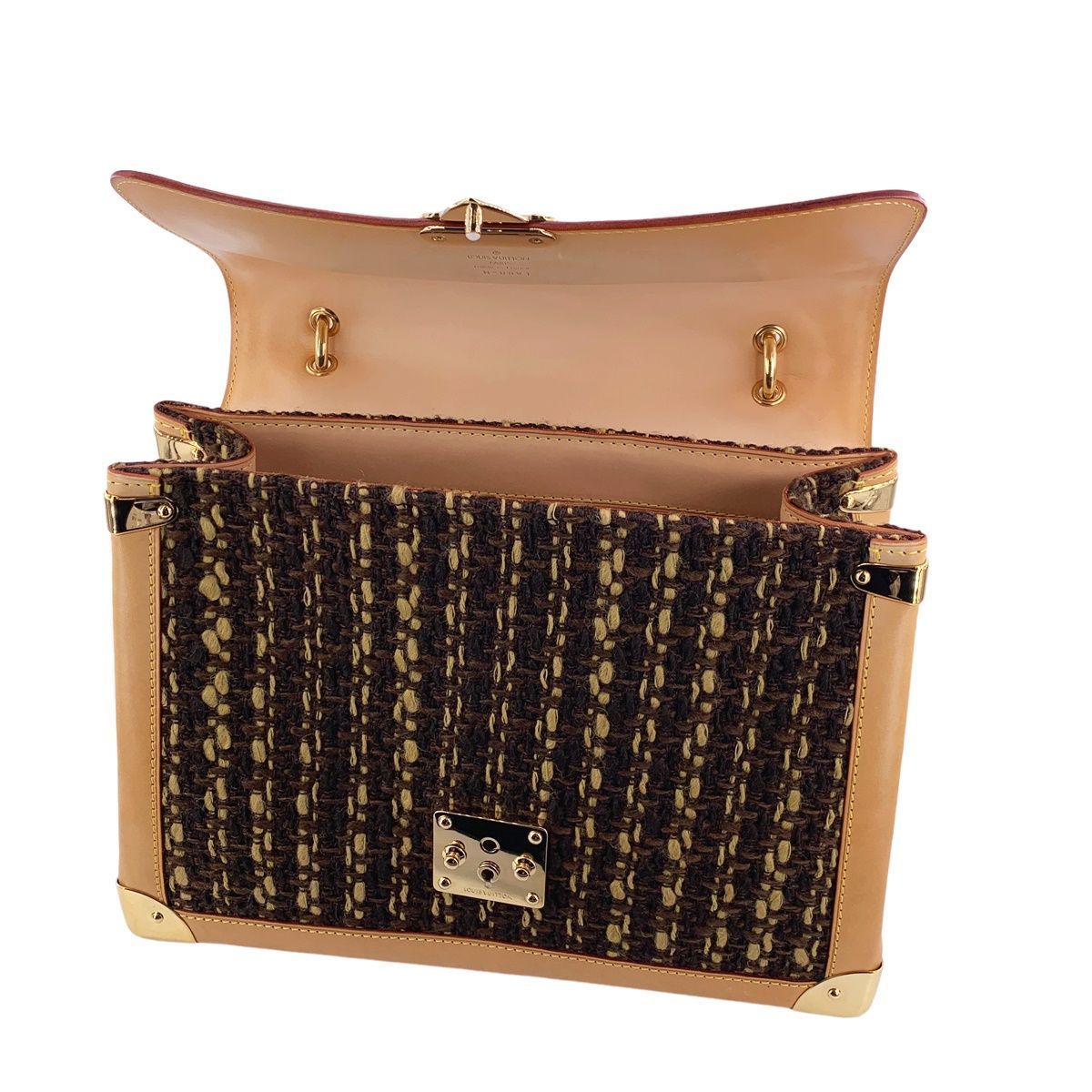 中古】 LOUIS VUITTON ルイ・ヴィトン ツイード ツィーディージップ