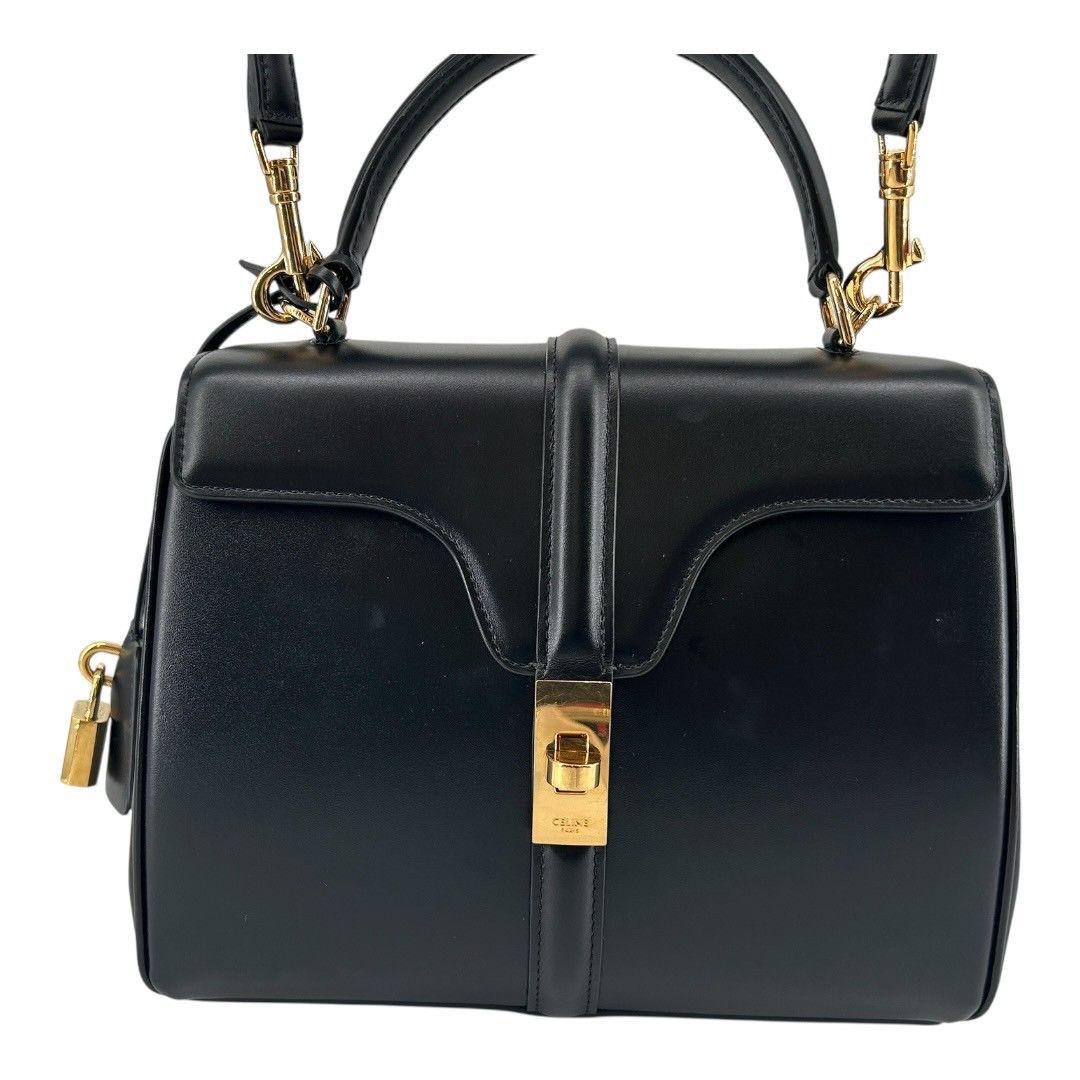 CELINE ショルダーバッグ ブラックセーズ ハンドバッグ 2WAY