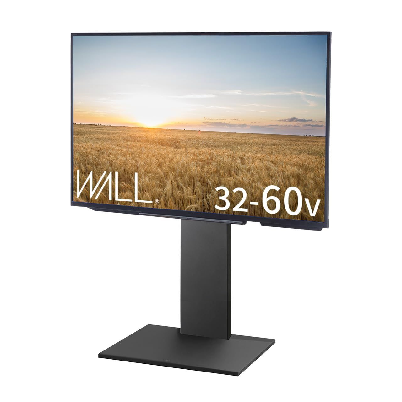 セール WALL V2E テレビスタンド ロータイプ サテンブラック 32~60インチ対応 グッドデザイン賞受賞 震度7対応 高さ5段階調整 2020モデル 黒 ブラック 壁寄せ 壁掛け 耐震 おしゃれ tvスタンド tv stand テレビ台